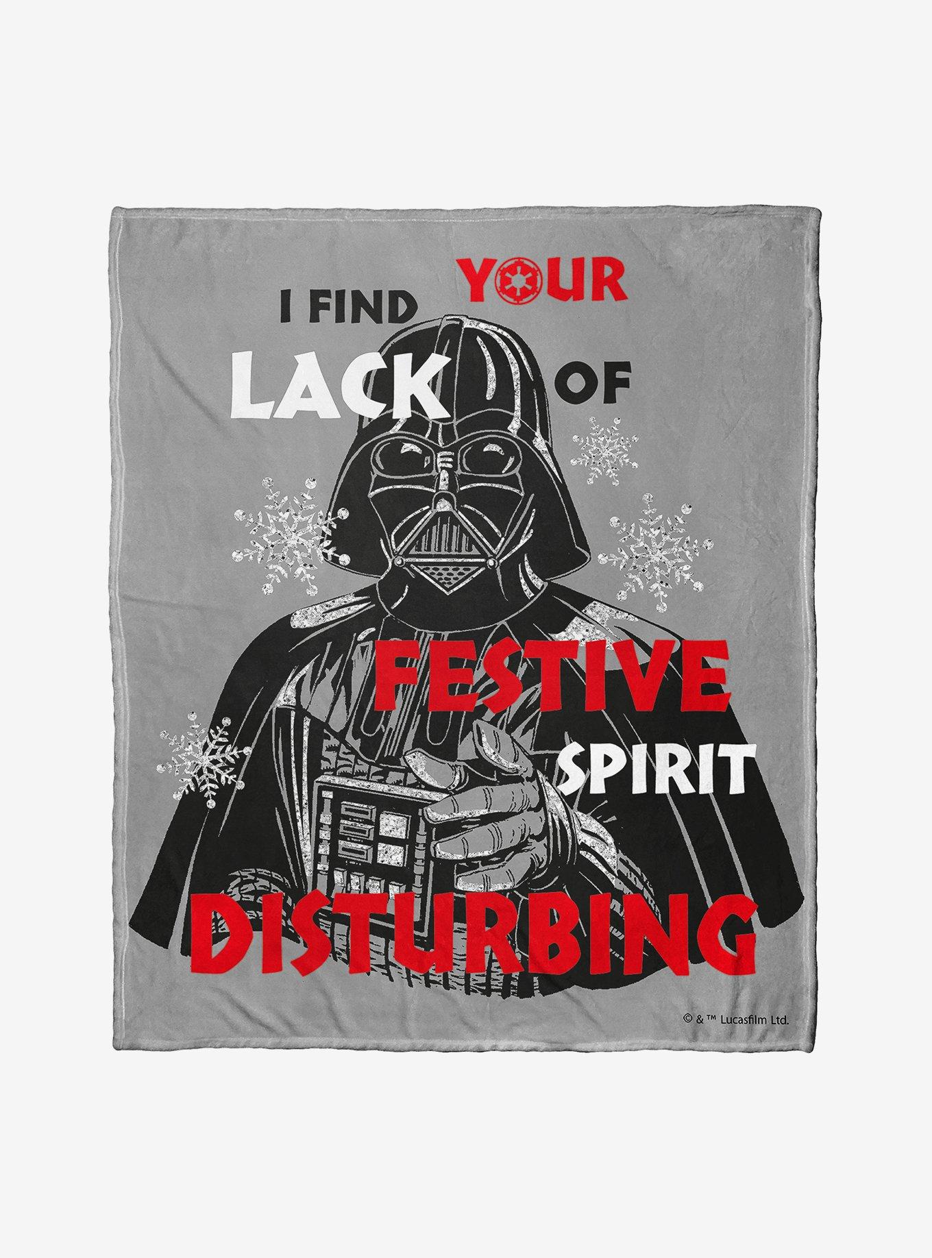 Star Wars Disturbed Xmas Throw Blanket, , hi-res