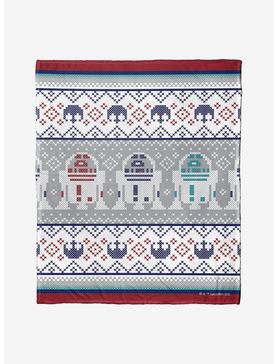 Plus Size Star Wars R2D2 Sweater Throw Blanket, , hi-res
