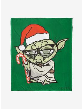 Star Wars Yoda Festive Throw Blanket, , hi-res