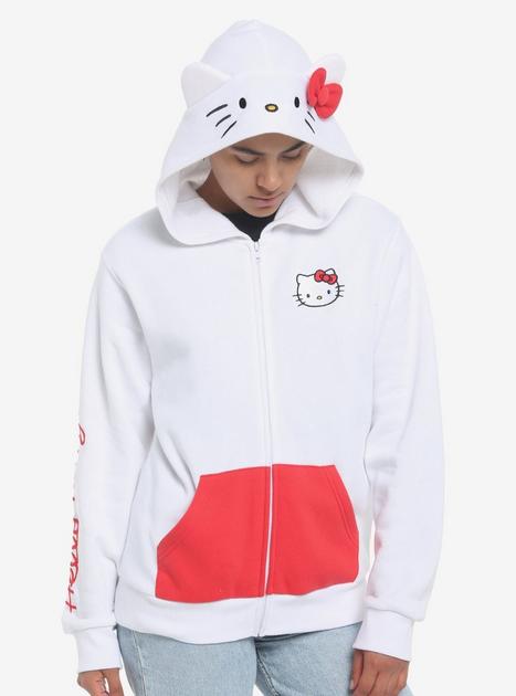 Hello Kitty 3D Ears Girls Hoodie Plus Size