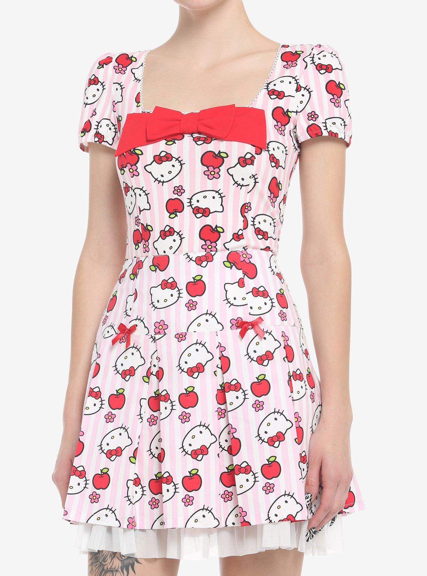 Hello Kitty Apple Stripe Girls Skimmer Top, MULTI, hi-res