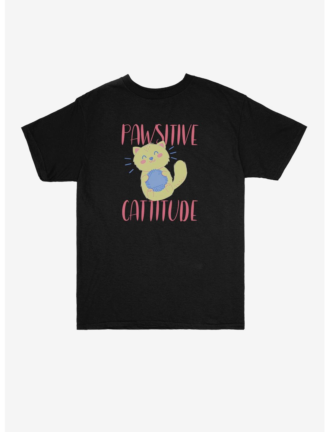 Pawsitive Cattitude Youth T-Shirt, , hi-res