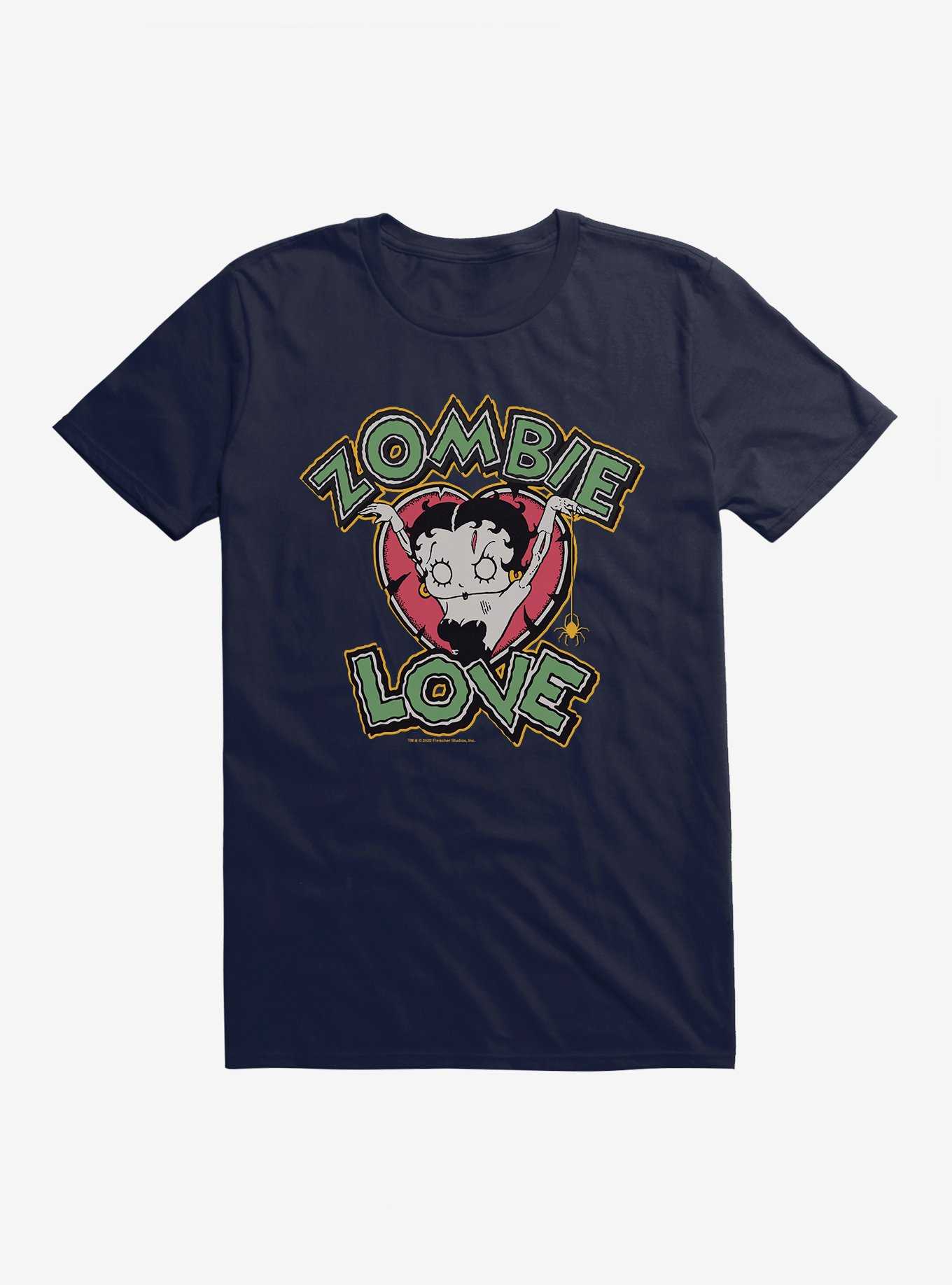 Betty Boop Love Logo T-Shirt, NAVY, hi-res