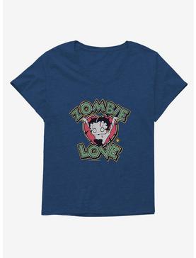 Betty Boop Love Logo Girls T-Shirt Plus Size, ATHLETIC NAVY, hi-res