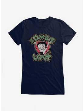 Betty Boop Love Logo Girls T-Shirt, NAVY, hi-res