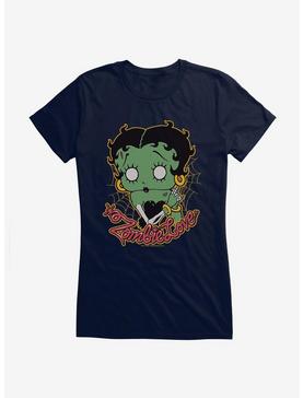 Betty Boop Zombie Boop Girls T-Shirt, NAVY, hi-res