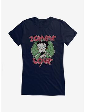 Betty Boop Zombie Love Girls T-Shirt, NAVY, hi-res