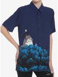 Her Universe Studio Ghibli My Neighbor Totoro Night Sky Oversized Girls Woven Button-Up, MULTI, hi-res