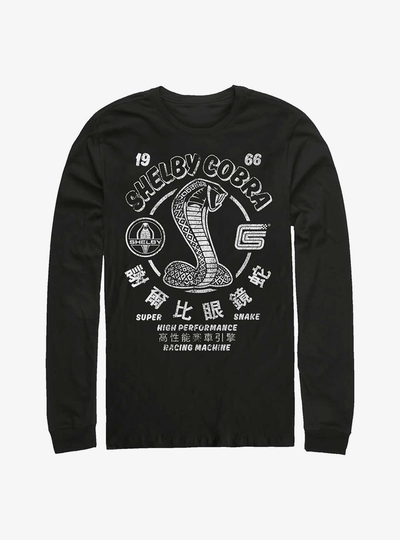 Shelby Cobra Style Long-Sleeve T-Shirt, BLACK, hi-res
