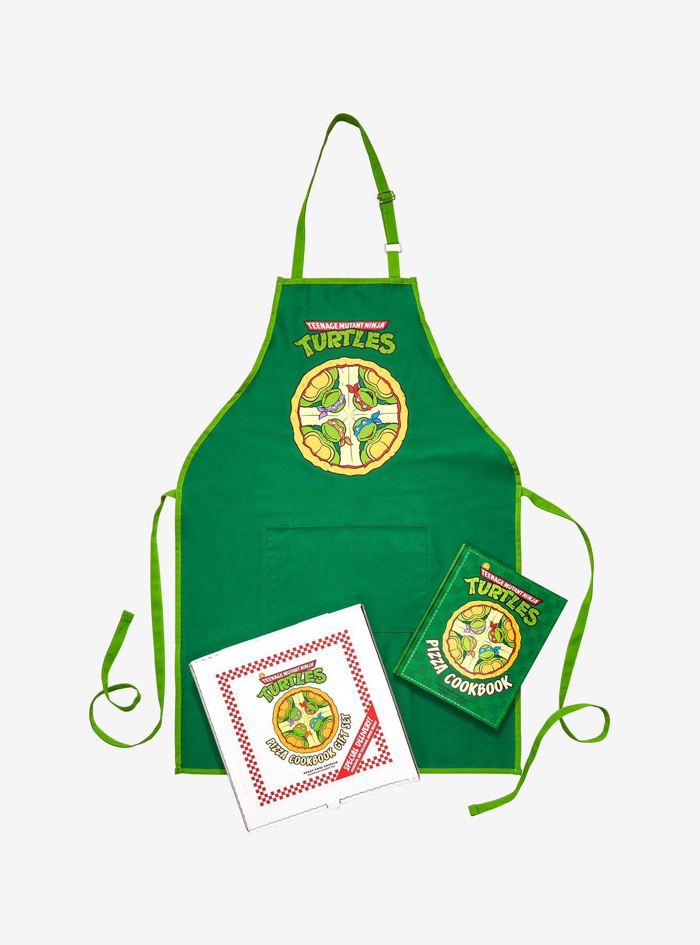 Teenage Mutant Ninja Turtles Pizza Apron & Cookbook Gift Set, , hi-res