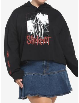 Slipknot Hooded Figure Girls Crop Hoodie Plus Size, , hi-res