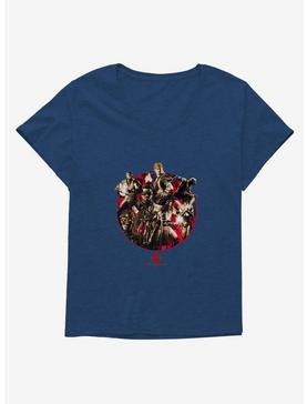 Mortal Kombat X Group Icon Womens T-Shirt Plus Size, ATHLETIC NAVY, hi-res