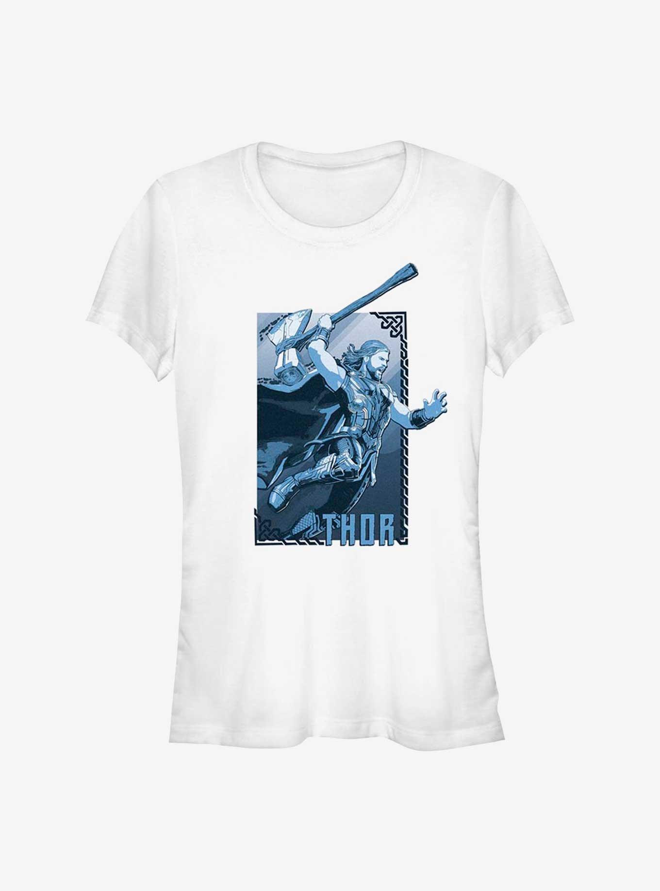 Marvel Thor: Love and Thunder Axe Leap Hero Girls T-Shirt, WHITE, hi-res