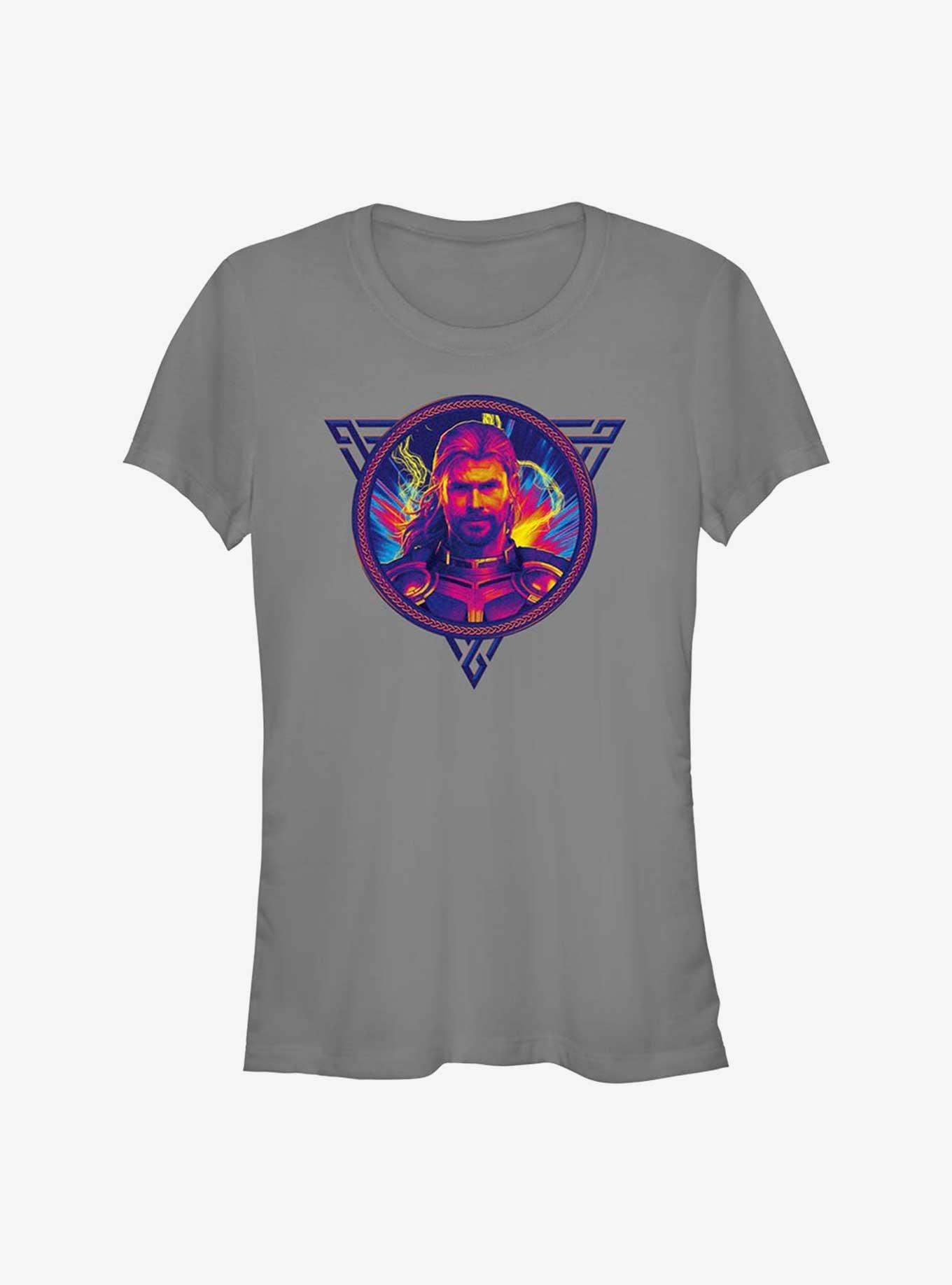 Marvel Thor: Love and Thunder Thor Portrait Badge Girls T-Shirt, , hi-res