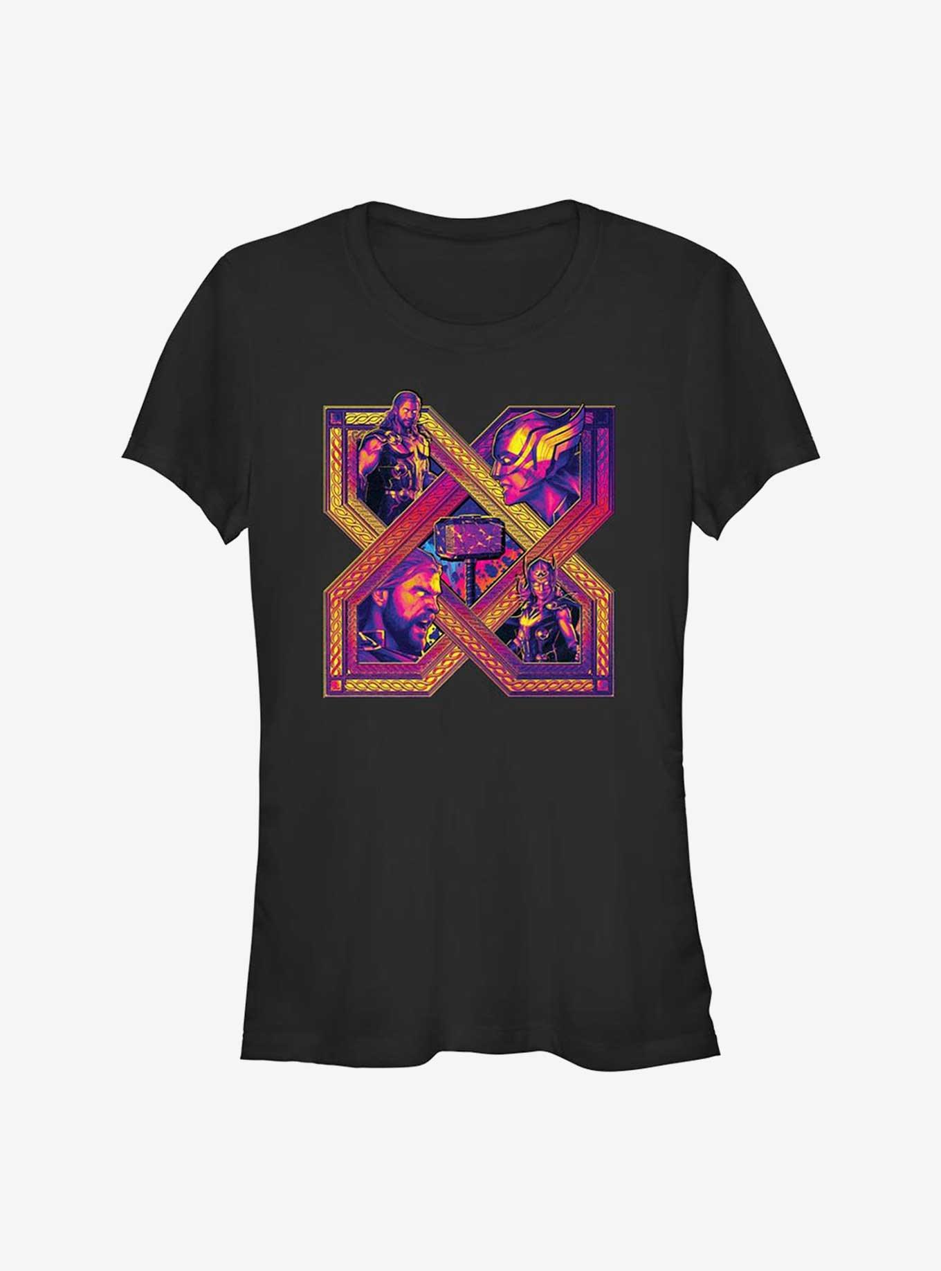 Marvel Thor: Love and Thunder Thor X Lockup Girls T-Shirt, BLACK, hi-res