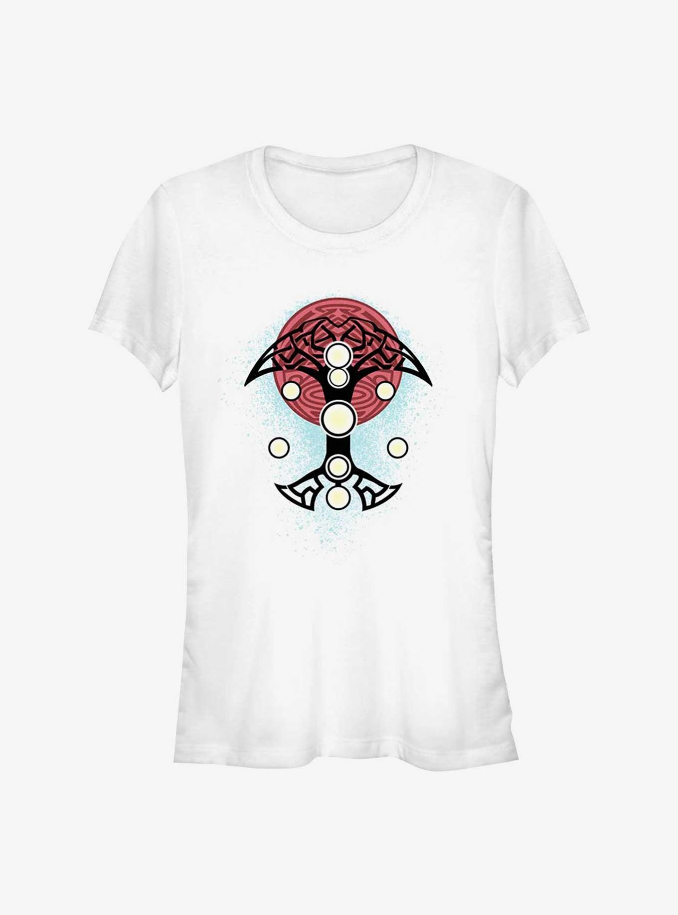 Marvel Thor: Love and Thunder Blue Splatter Cosplay Girls T-Shirt, WHITE, hi-res
