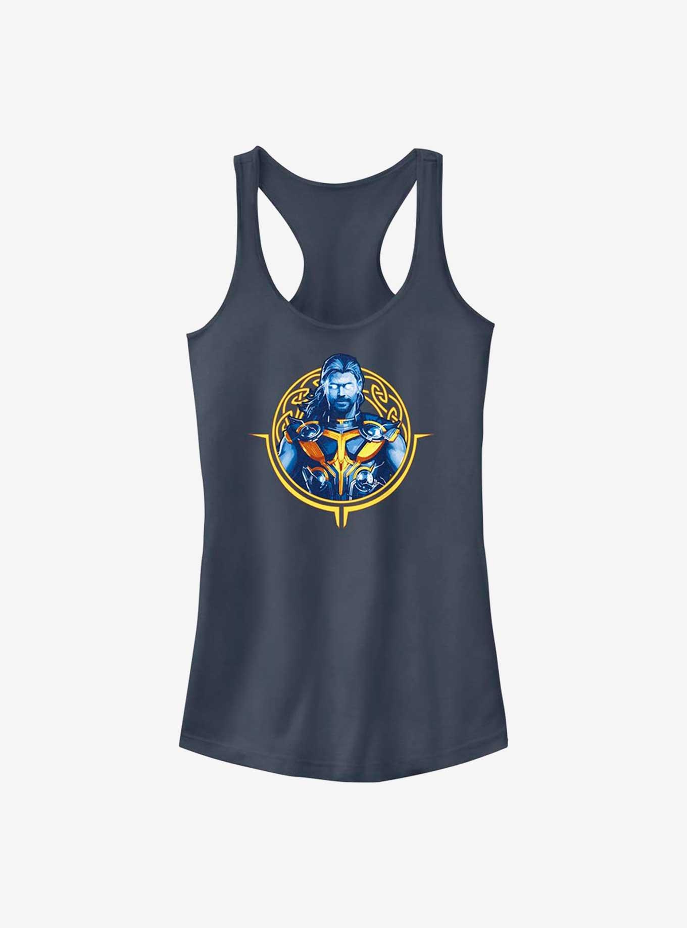 Marvel Thor: Love and Thunder Thor Circle Badge Girls Tank, INDIGO, hi-res