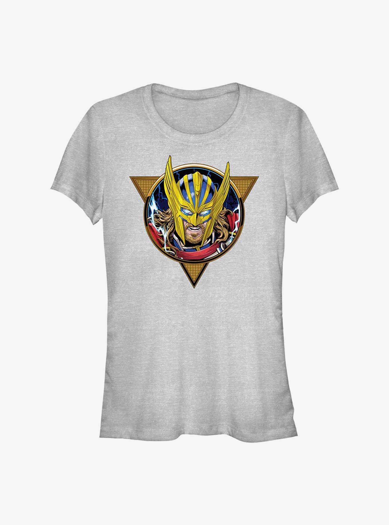 Marvel Thor: Love and Thunder Comic Badge Girls T-Shirt, ATH HTR, hi-res