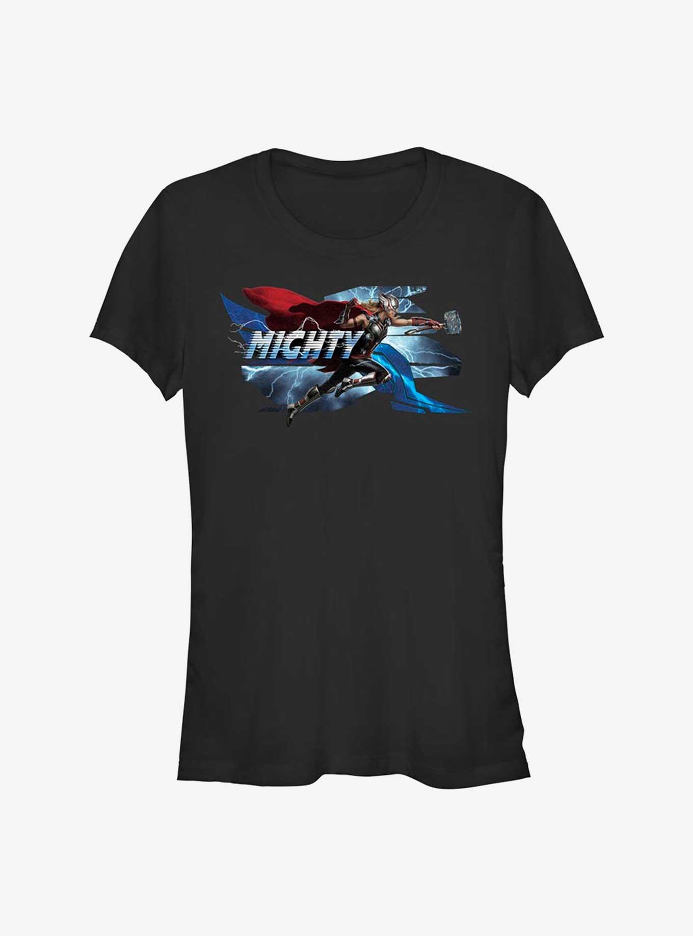 Marvel Thor: Love and Thunder Dashing Thor Girls T-Shirt, BLACK, hi-res