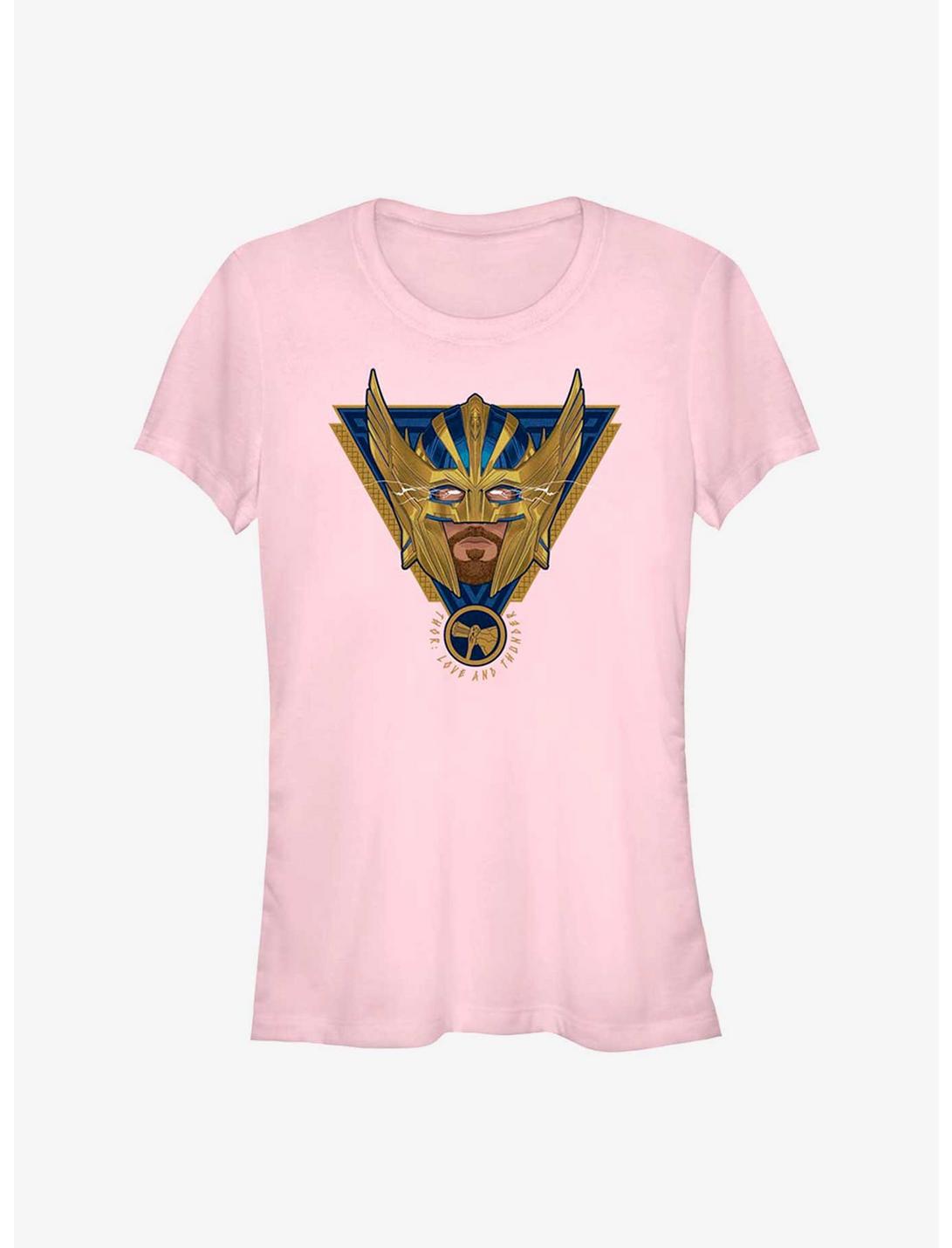 Marvel Thor: Love and Thunder Electric Triangle Badge Girls T-Shirt, LIGHT PINK, hi-res