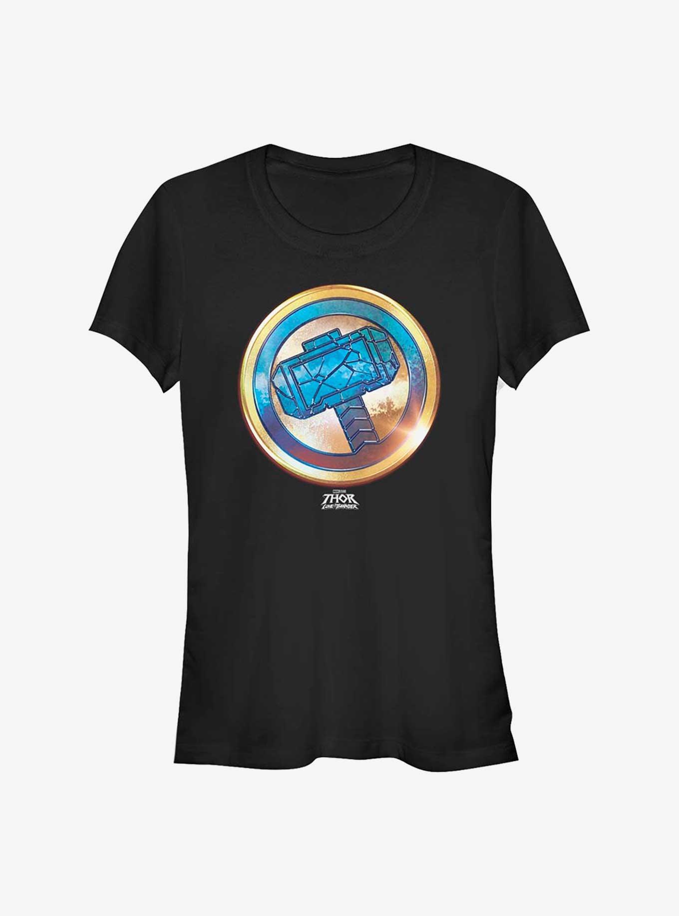 Marvel Thor: Love and Thunder Gold Mjolnir Girls T-Shirt, , hi-res