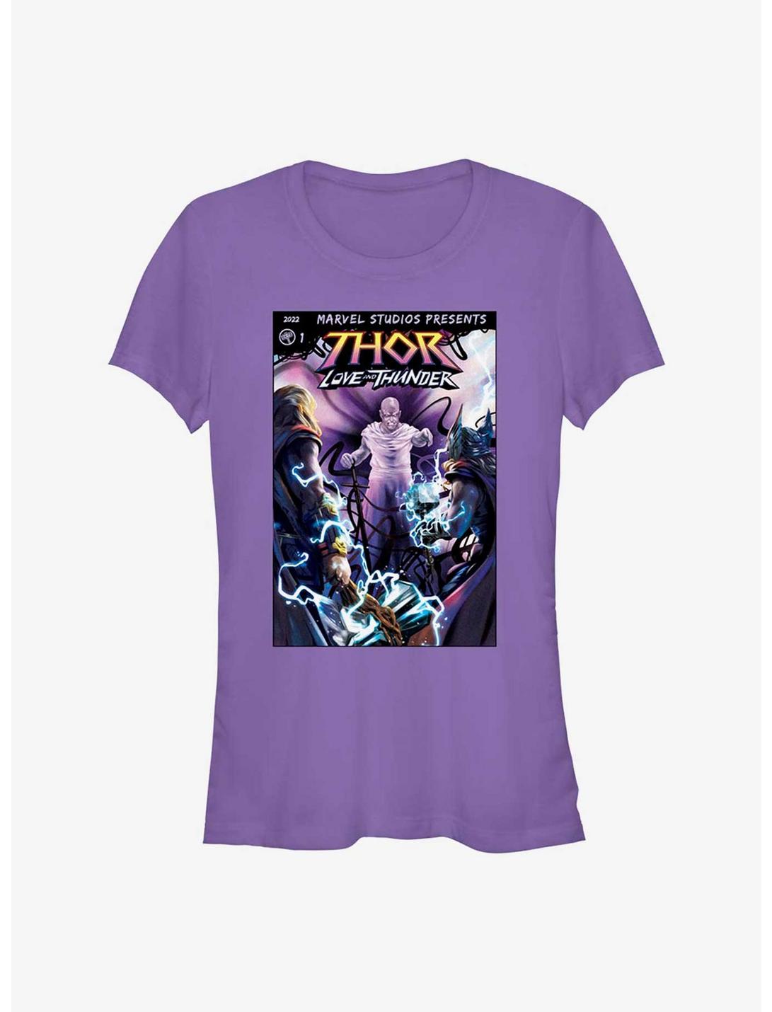 Marvel Thor: Love and Thunder Gorr Comic Cover Girls T-Shirt, PURPLE, hi-res