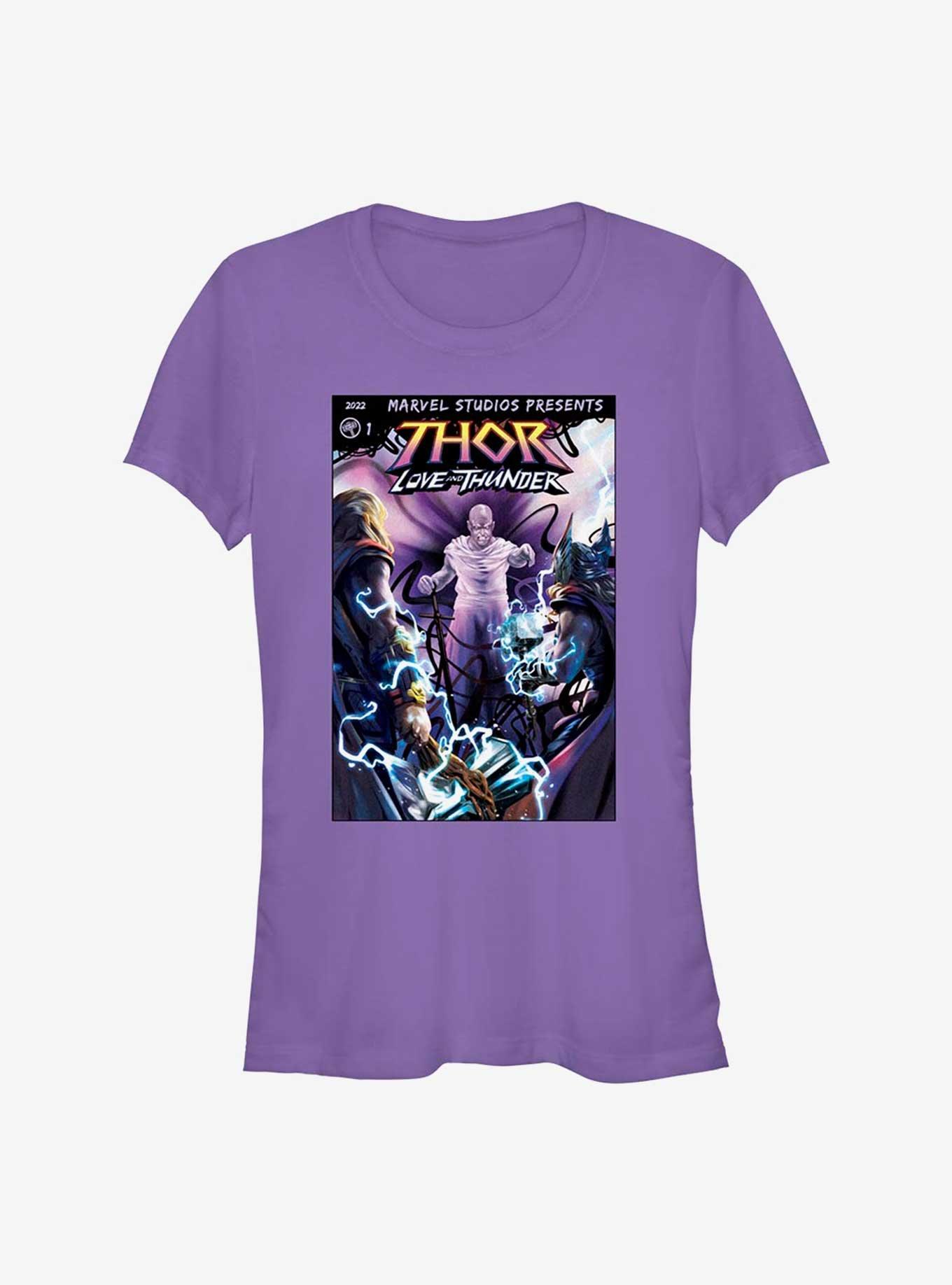 Marvel Thor: Love and Thunder Gorr Comic Cover Girls T-Shirt, PURPLE, hi-res