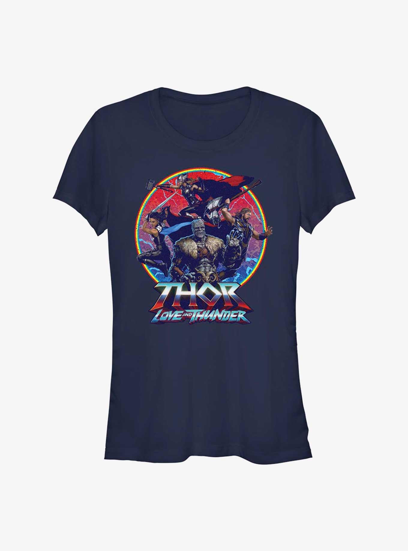 Marvel Thor: Love and Thunder Group Emblem Girls T-Shirt