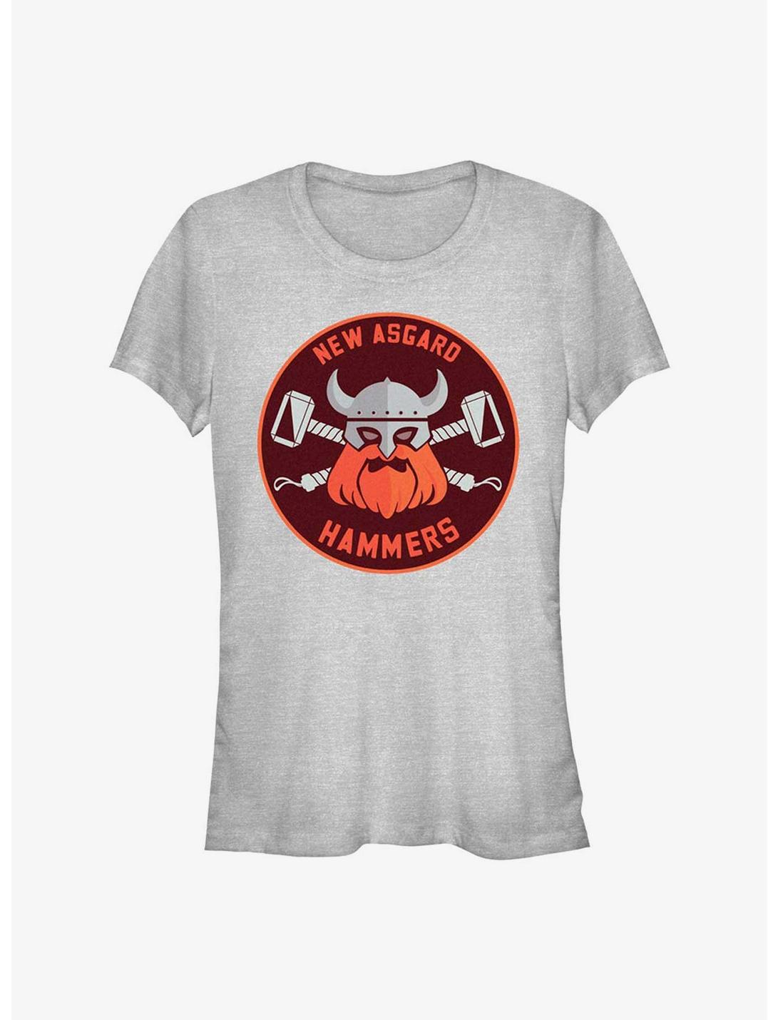 Marvel Thor: Love and Thunder Hammers Badge Girls T-Shirt, ATH HTR, hi-res