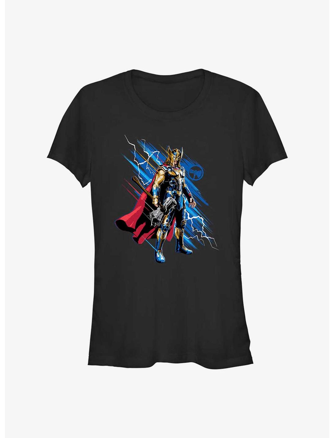 Marvel Thor: Love and Thunder Hero Thor Girls T-Shirt, BLACK, hi-res