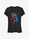 Marvel Thor: Love and Thunder Hero Thor Girls T-Shirt, BLACK, hi-res