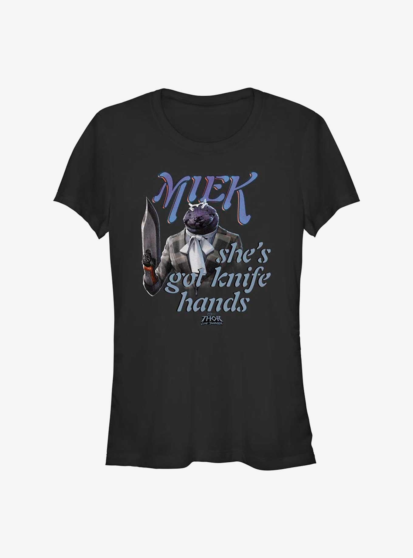 Marvel Thor: Love and Thunder Miek Knife Hands Girls T-Shirt, BLACK, hi-res