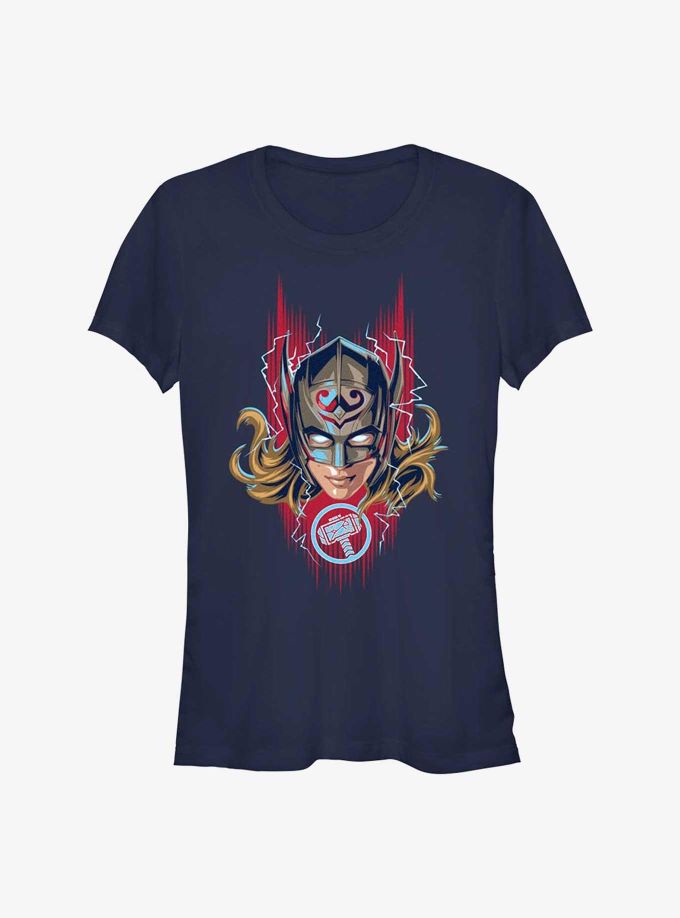 Marvel Thor: Love and Thunder Mighty Helmet Girls T-Shirt, NAVY, hi-res