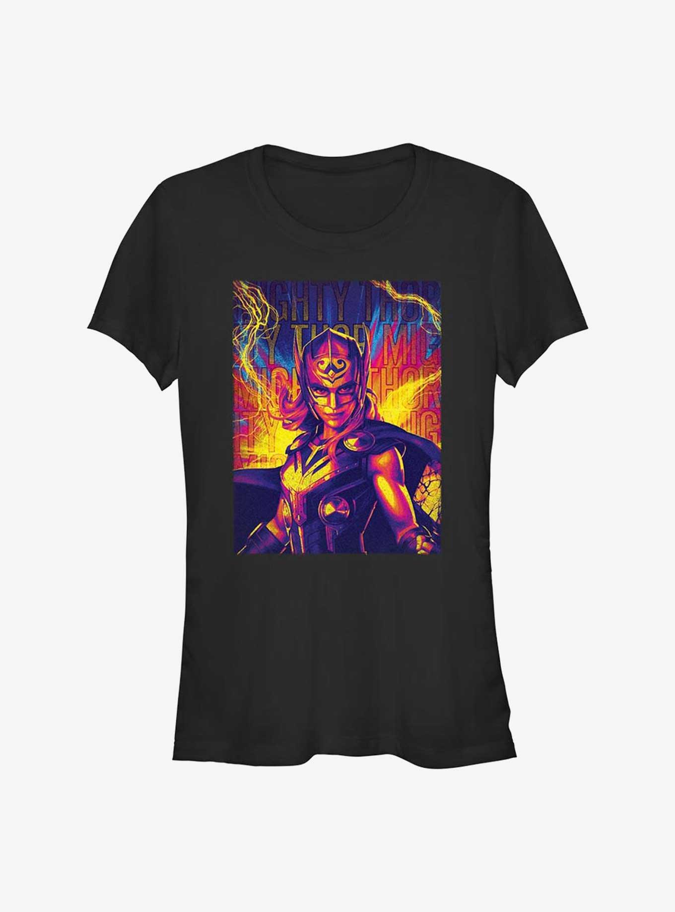 Marvel Thor: Love and Thunder Mighty Hero Lightning Girls T-Shirt, BLACK, hi-res