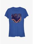 Marvel Thor: Love and Thunder Mighty Triangle Badge Girls T-Shirt, ROYAL, hi-res