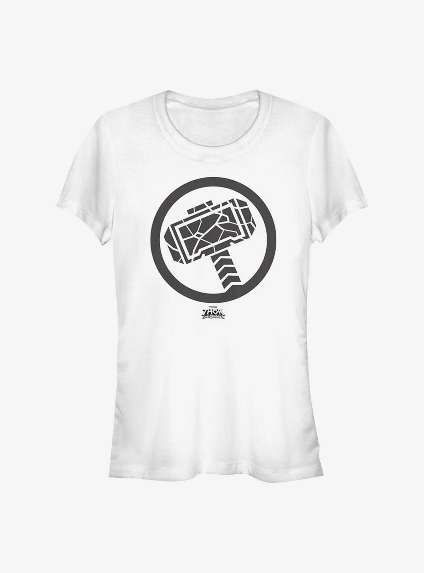 Marvel Thor: Love and Thunder Mjolnir Girls T-Shirt, WHITE, hi-res