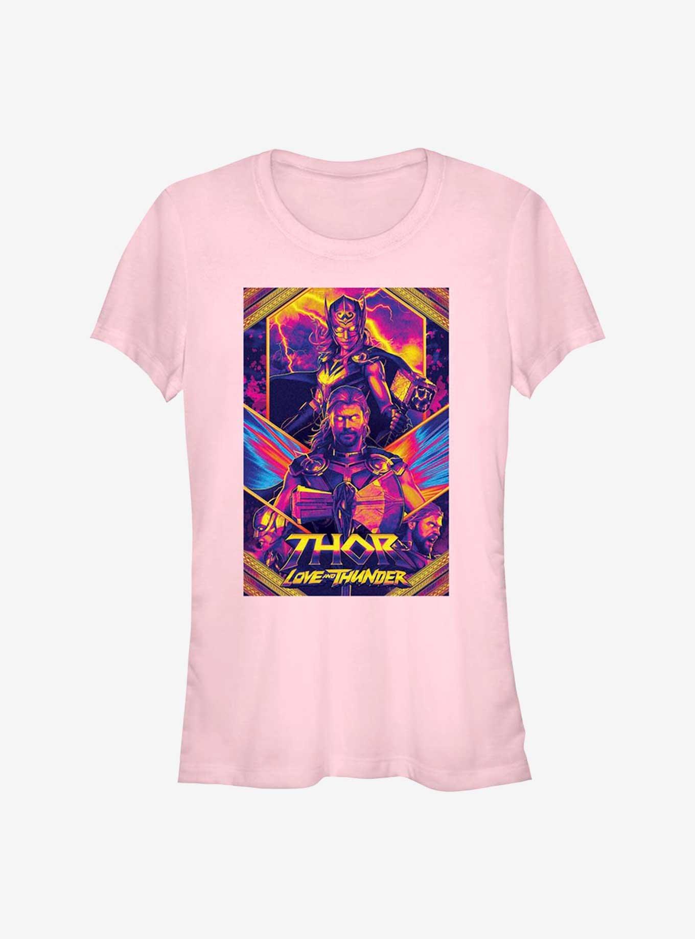 Marvel Thor: Love and Thunder Neon Poster Girls T-Shirt, , hi-res