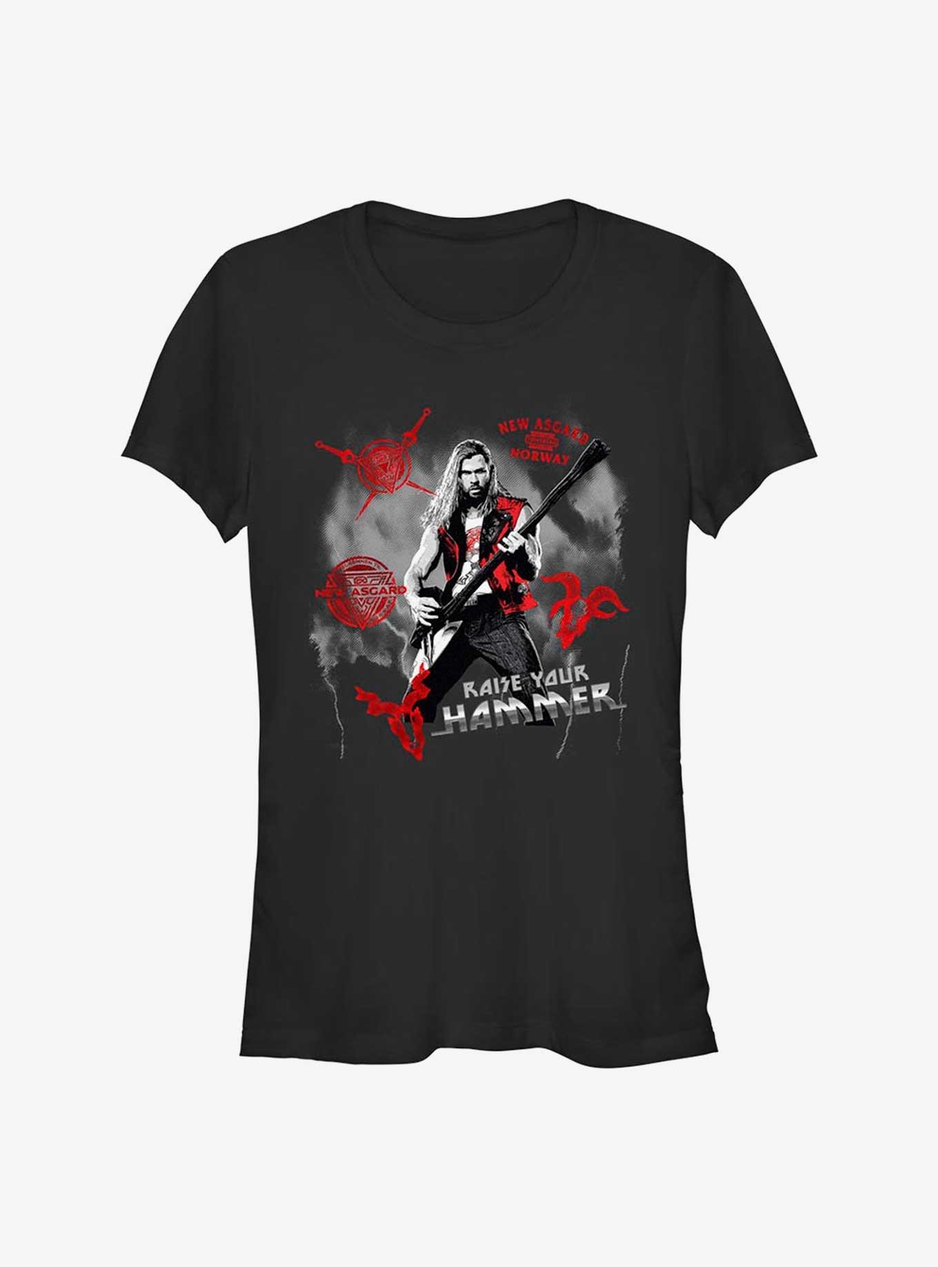 Marvel Thor: Love and Thunder Rock God Girls T-Shirt, BLACK, hi-res