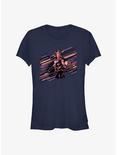 Marvel Thor: Love and Thunder Stripes Thor Girls T-Shirt, NAVY, hi-res