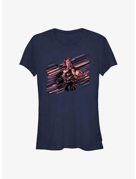 Marvel Thor: Love and Thunder Stripes Thor Girls T-Shirt, NAVY, hi-res