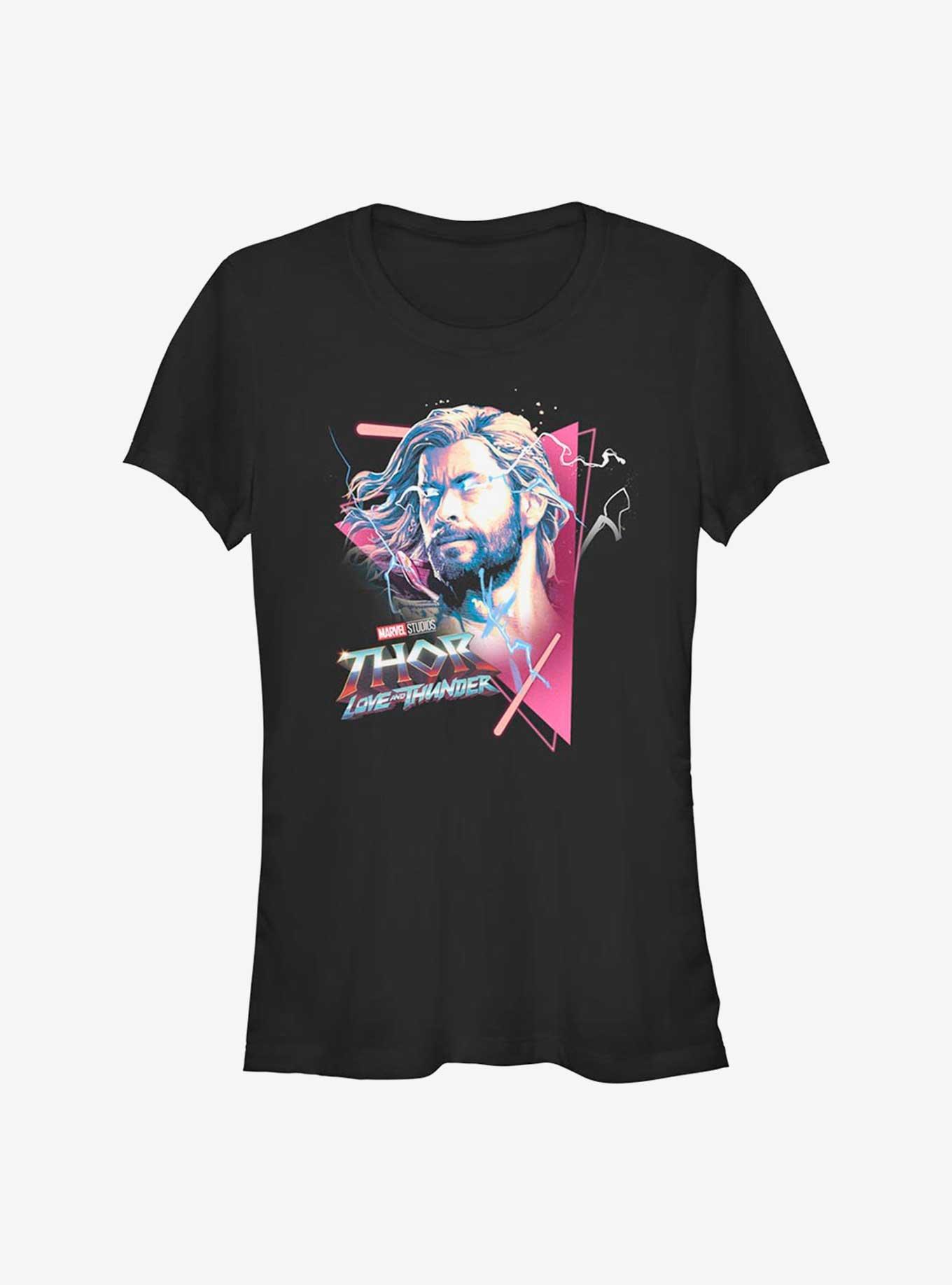 Marvel Thor: Love and Thunder Triangle God Girls T-Shirt, BLACK, hi-res