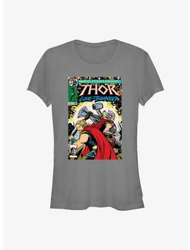 Marvel Thor: Love and Thunder Two Thors Comic Cover Girls T-Shirt, CHARCOAL, hi-res