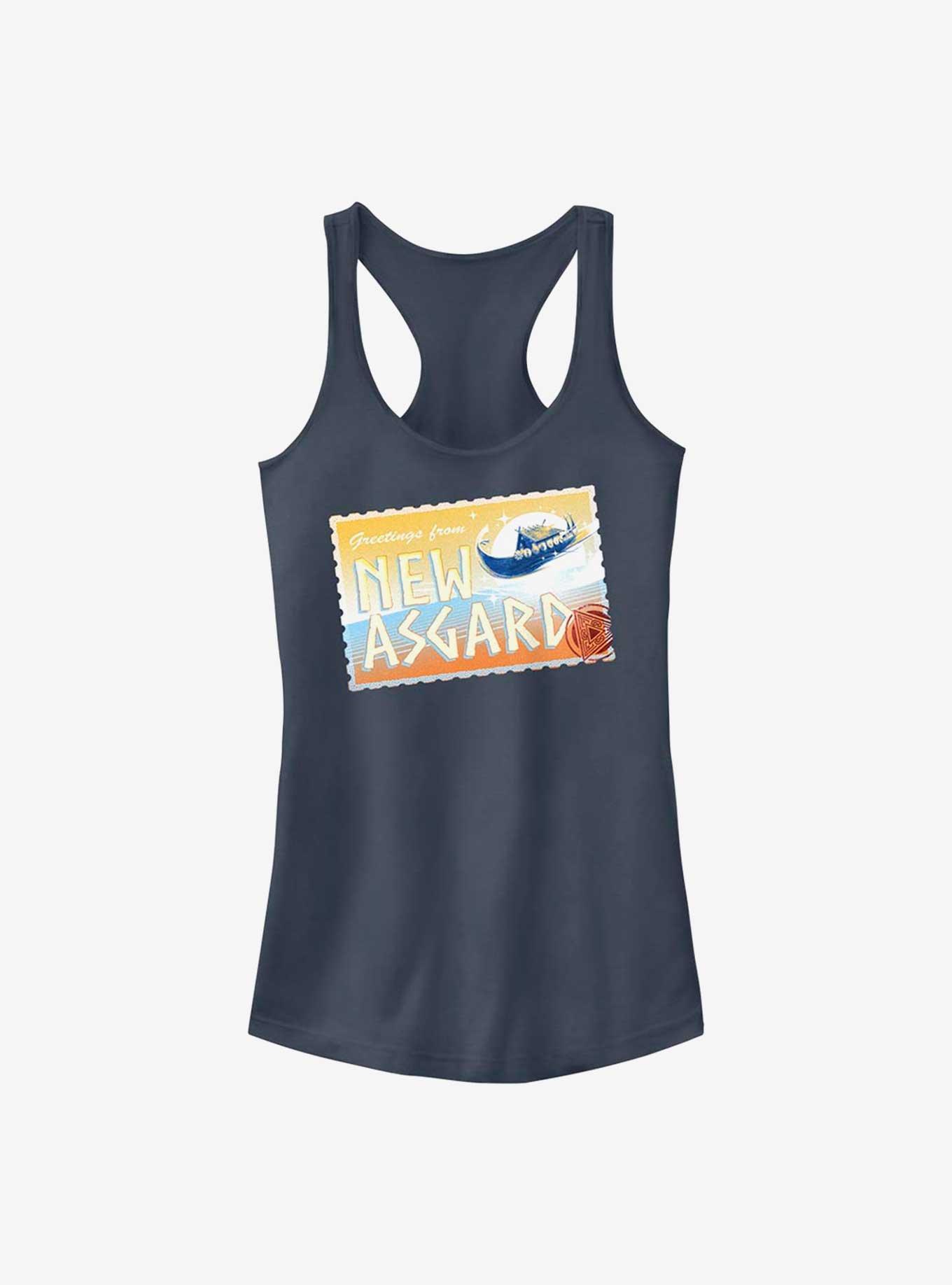 Marvel Thor: Love and Thunder Asgard Postcard Girls Tank, INDIGO, hi-res