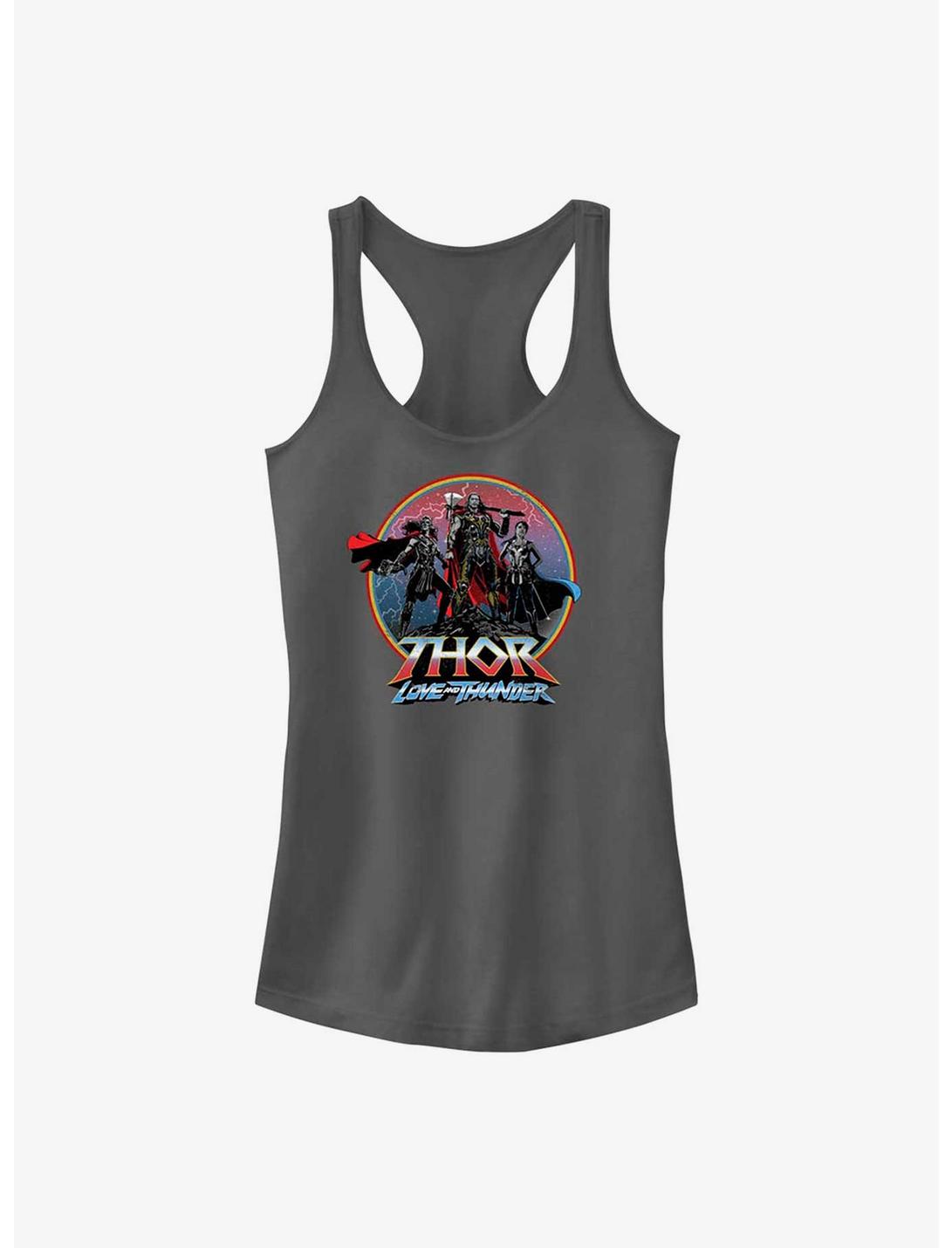 Marvel Thor: Love and Thunder Asgardians Circle Badge Girls Tank, CHARCOAL, hi-res