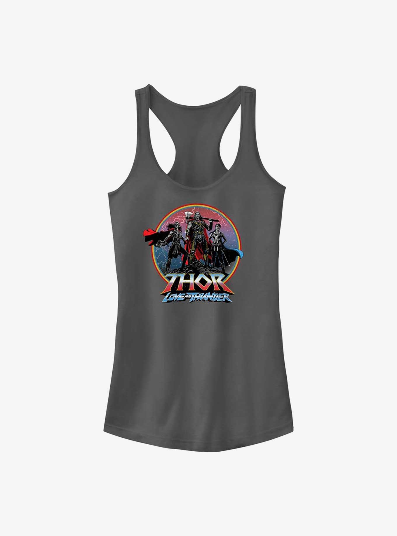Marvel Thor: Love and Thunder Asgardians Circle Badge Girls Tank, CHARCOAL, hi-res