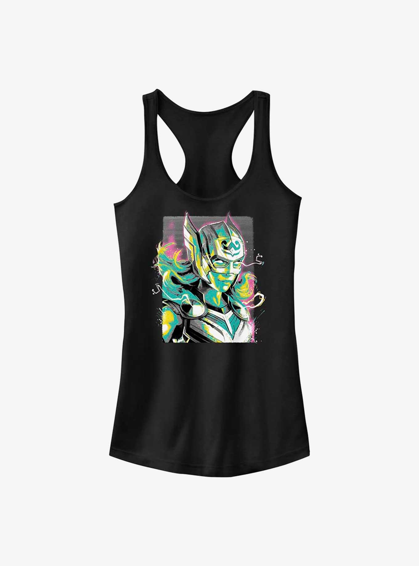 Marvel Thor: Love and Thunder Female Thor Pastel Girls Tank, BLACK, hi-res