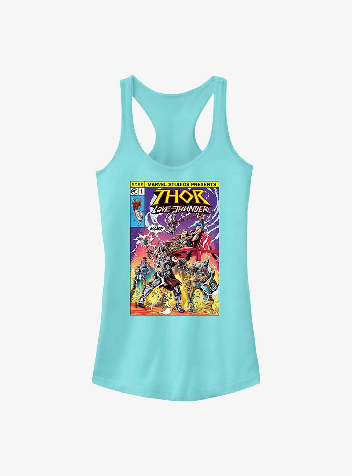 Marvel Thor: Love and Thunder For Asgard Comic Cover Girls Tank, , hi-res