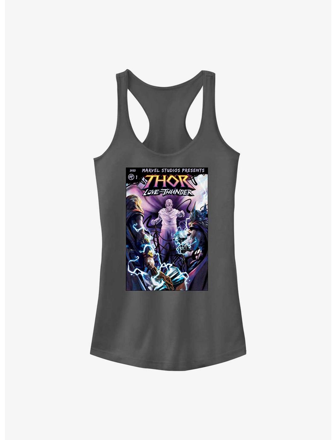 Marvel Thor: Love and Thunder Gorr Comic Cover Girls Tank, CHARCOAL, hi-res