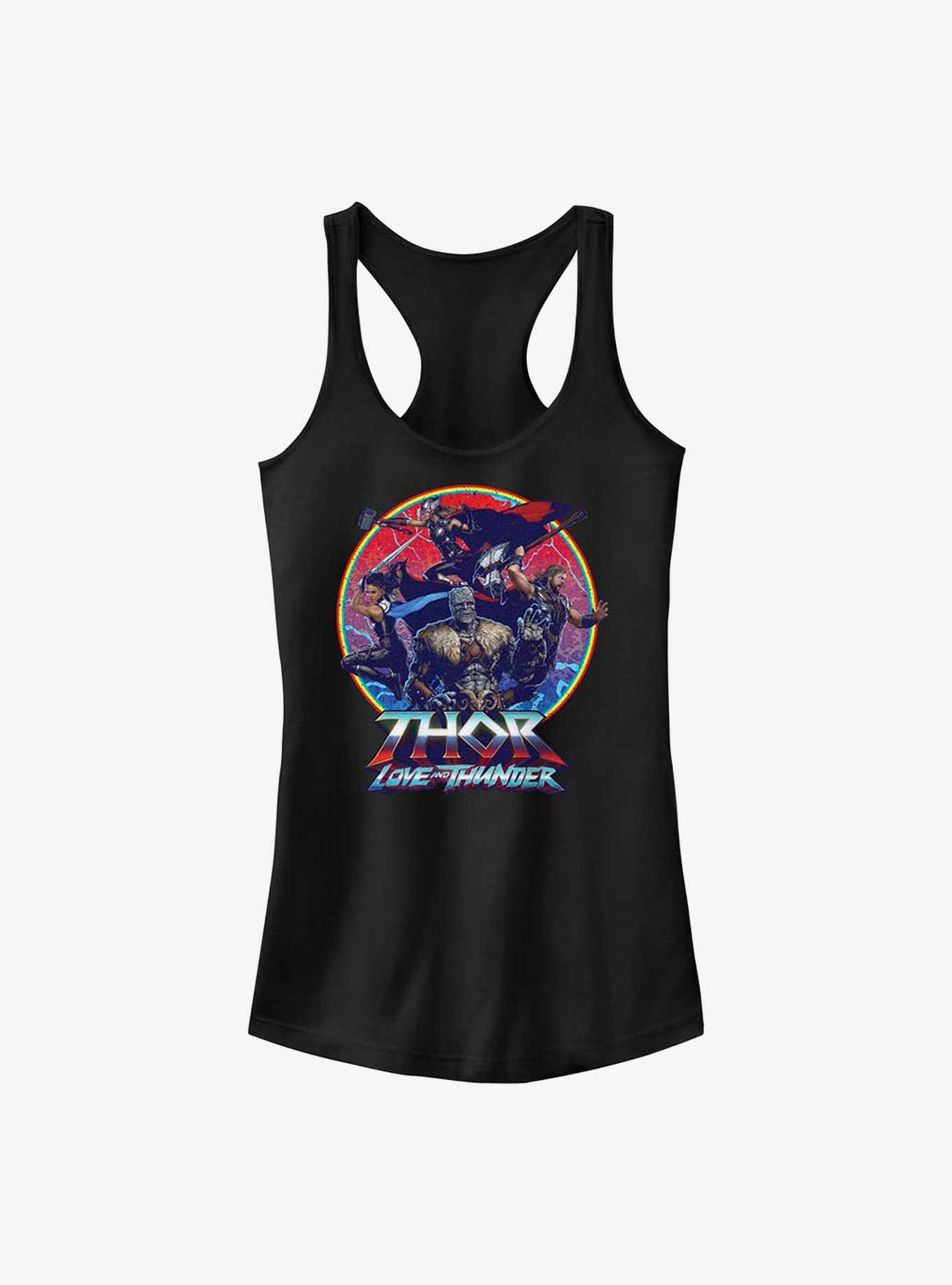 Marvel Thor: Love and Thunder Group Emblem Girls Tank, BLACK, hi-res