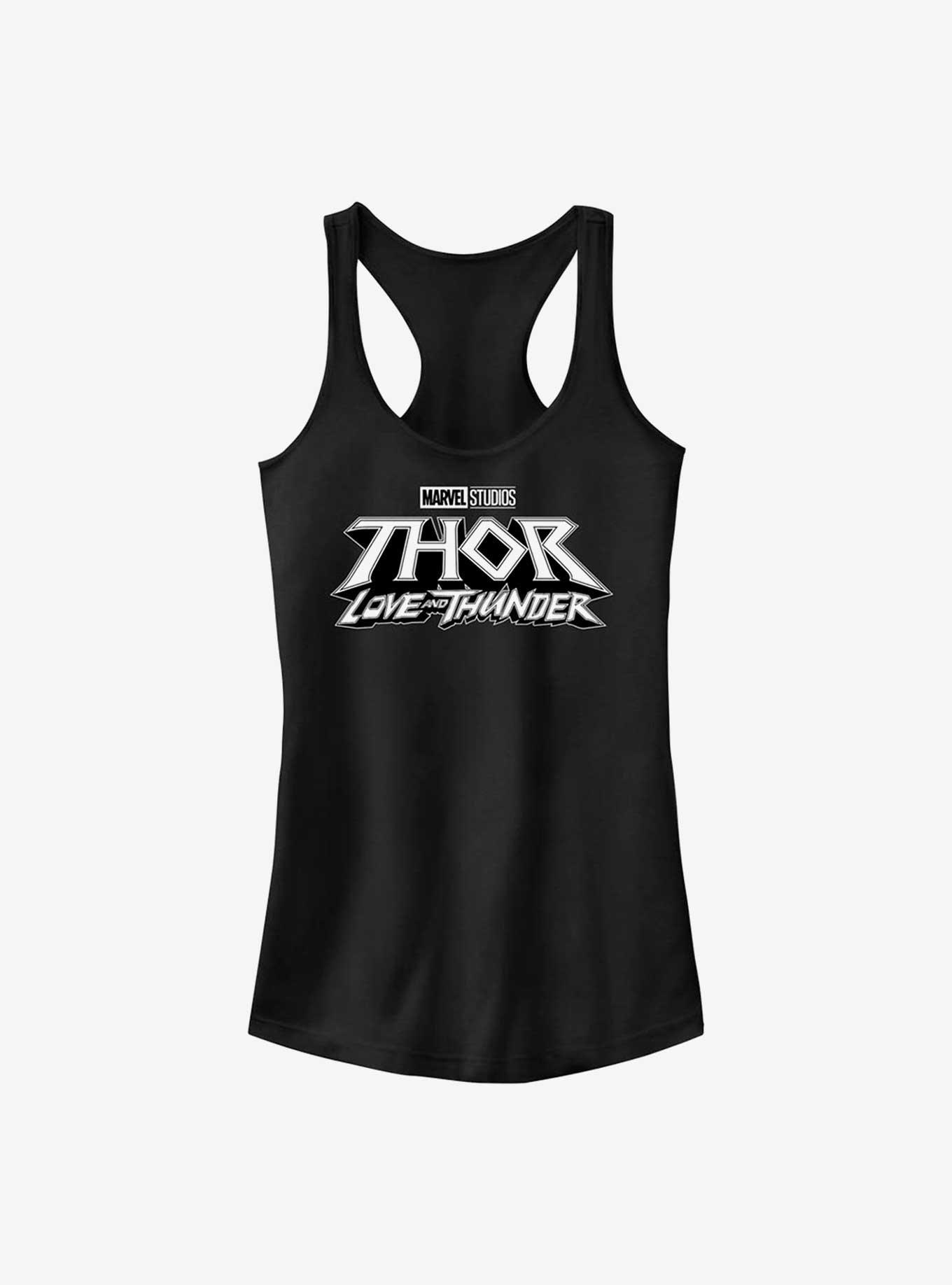 Marvel Thor: Love and Thunder Logo Girls Tank, BLACK, hi-res
